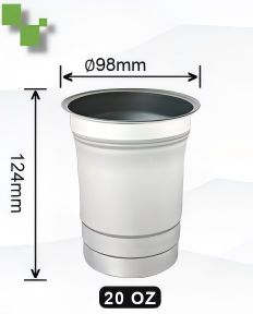 kupować Kubki aluminiowe do picia 20 OZ, wysokość 124 mm, 600 ml, do napojów i nie tylko online manufacture