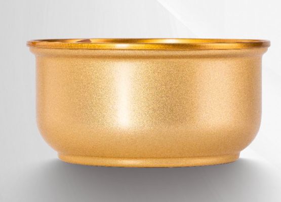 kaufen Goldbeschichtete, schalenförmige Dose aus Eisen, zweiteilig, 98,90 mm Innendurchmesser, 260 g Gewicht, 50 mm Höhe, Easy Peel online manufacture