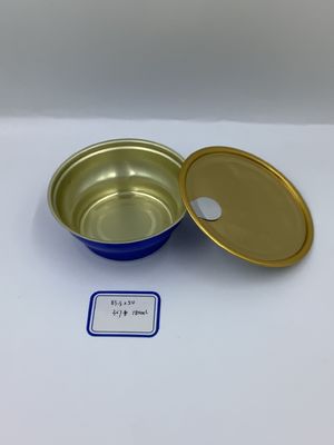 কেনা 180ml দুই পিস অ্যালুমিনিয়াম ফয়েল বাটি 83.3mm×50mm ক্ষয় প্রতিরোধী তাপমাত্রা প্রতিরোধ online manufacture