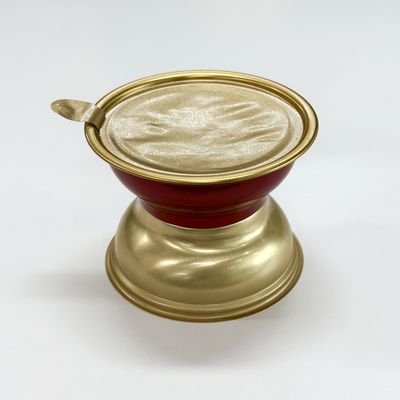 購入 100ml 食品グレード金属缶 二分割アルミニウムボウル 83.3mm 直径 83.3*35mm 307# 口径 online manufacture