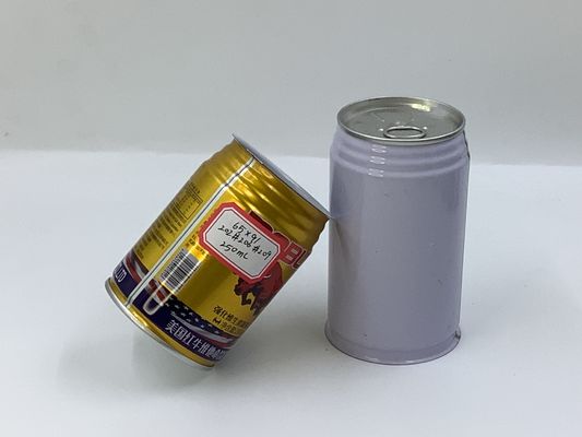 kaufen Feuchtigkeitsbeständige runde Weißblechdosen 245ml lebensmittelechte Weißblech-Getränkedose 65mm x 91mm online manufacture